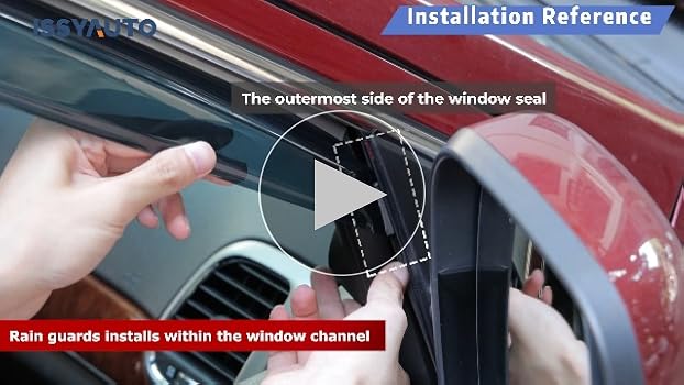 Amazon.com: ISSAUTO in-Channel Window Rain Guards Compatible